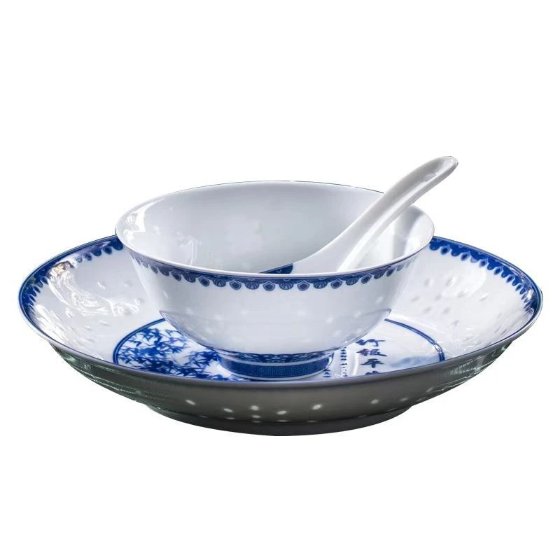 

Luxury Tableware Set High Temperature Underglaze Dishes and Plates Household