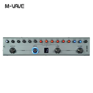 M-VAVE-B Multi-Effect Bass pedal, rechargeable, 36 presets, 9 preamp slots, 8 IR Cab Slots, 3 simulation, delay, reverb effects 8 Main Sales Pre Amplifier Guitar - №1