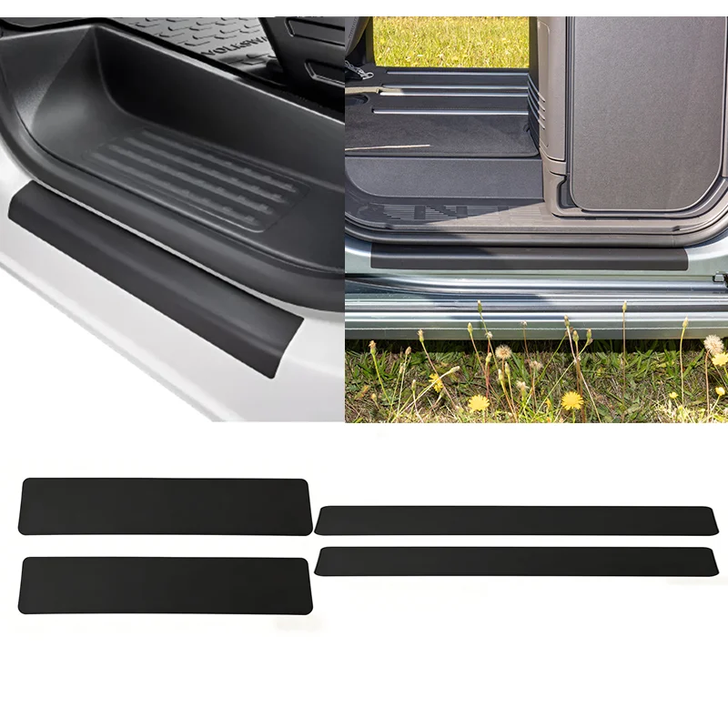 

For VW T5 T6 T6.1 Door Sill Protection Strip Film Front Cab For Multivan Caravelle California Transporter Car Decoration
