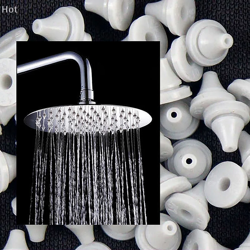 50pcs Rubber Silicone Nozzle Nipple Replacement Part Spray Water Outlet Top Spray Parts Shower Accessories