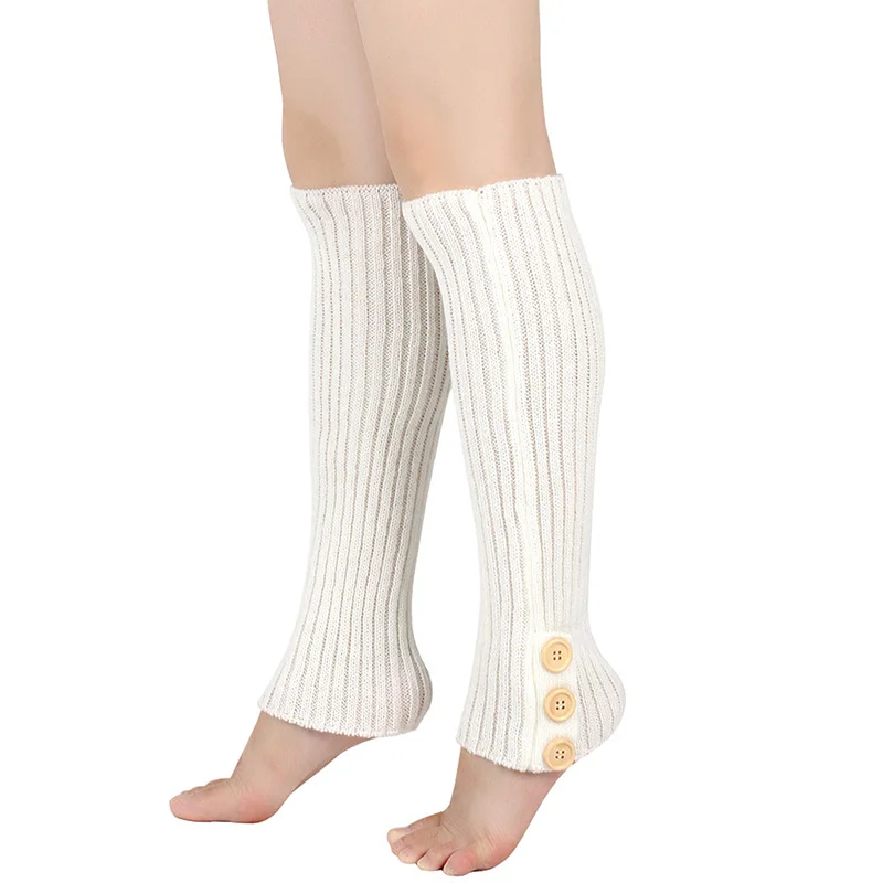 Jambières Harajuku pour femmes et filles, chaussettes de pied pour dames, chaussettes de rinçage, design de bouton Y2K, ogo, hiver