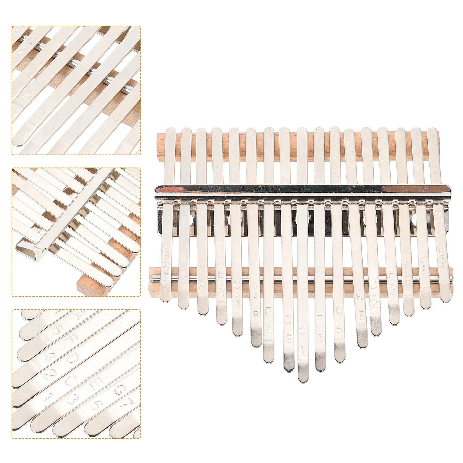 

17 -tone Thumb Piano Accessories Kalimba DIY Supplies Gift Repairing Metal Assembly