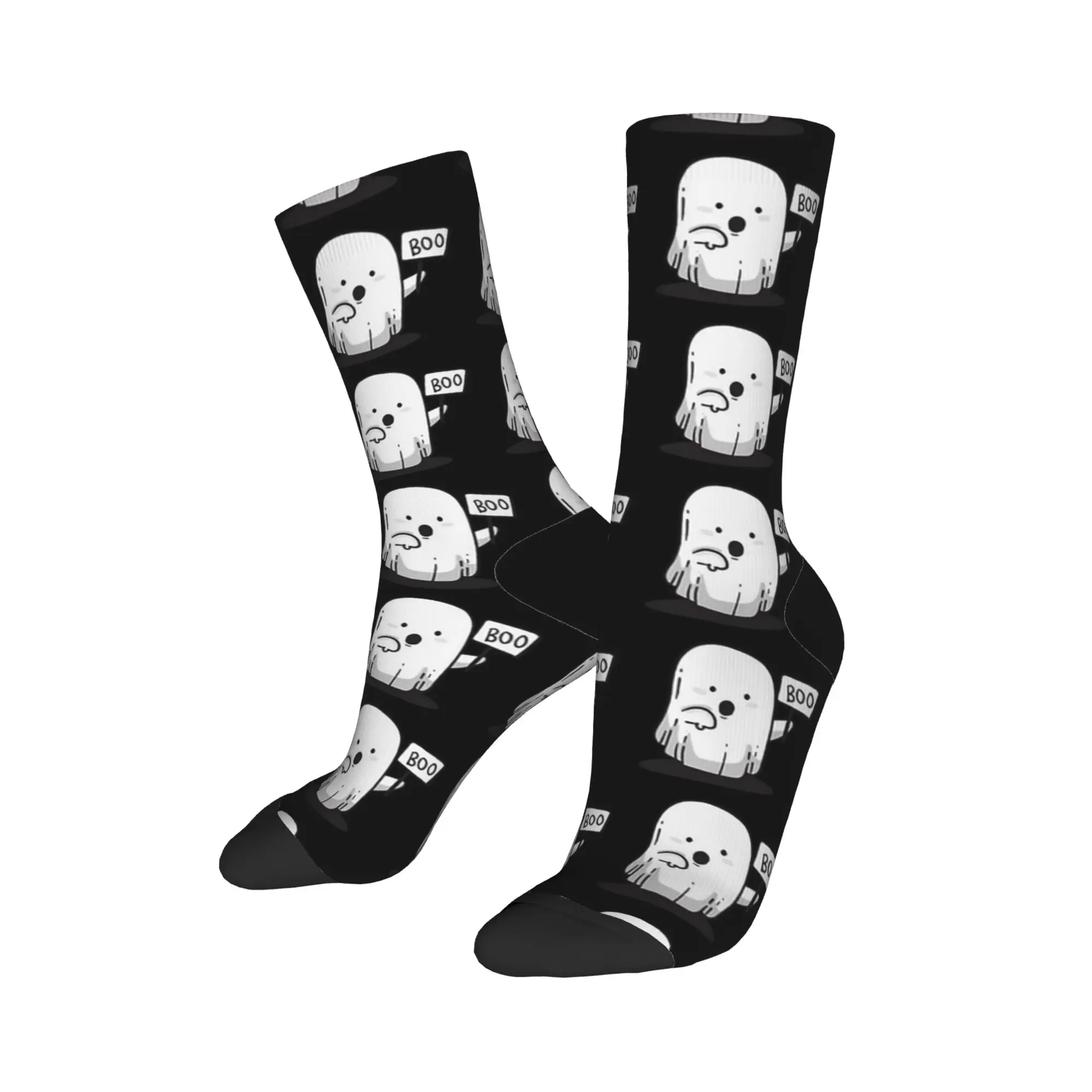 مضحك شبح الرفض الجوارب جوارب خمر الرجال الدافئة لينة سكيت الجوارب الخريف الجرافيك عدم الانزلاق الجوارب #3