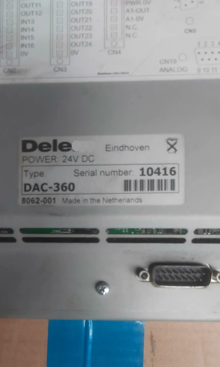 DAC-360 HMI Screen for Delem DAC-360
