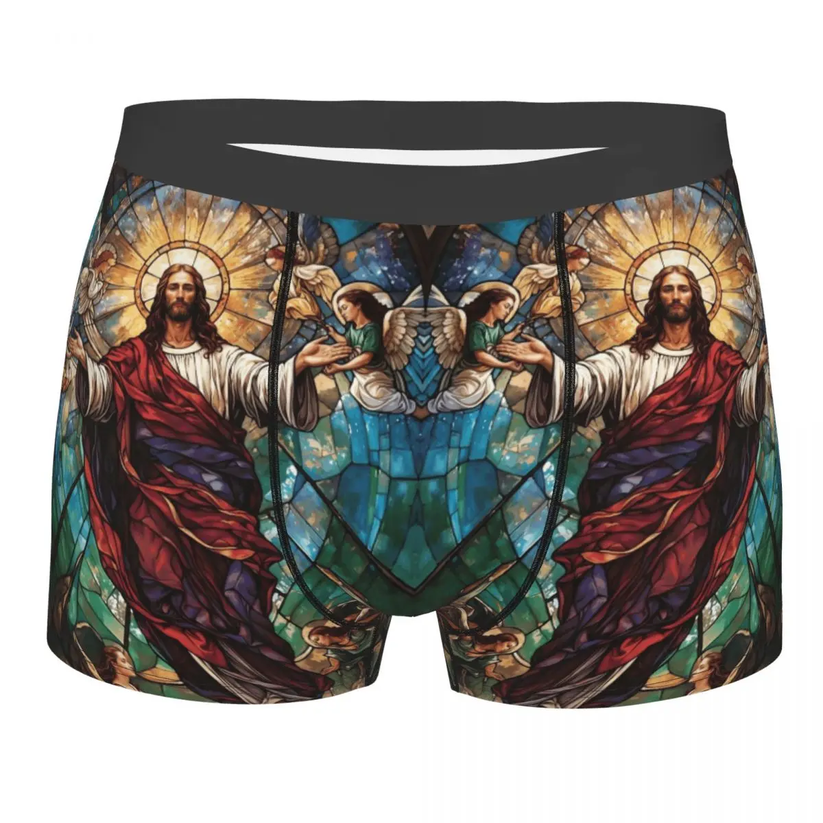 

Custom Lord Jesus Christ Underwear Men Sexy Print Boxer Briefs Shorts Panties Breathable Underpants