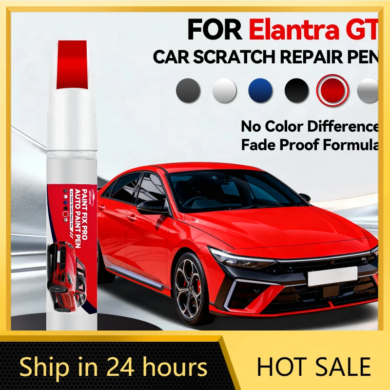 Car Dedicated For Hyundai Elantra GT Repair Pen Touch Up Scratch Remover DIY Auto Accessories Black White Silver Blue Red
