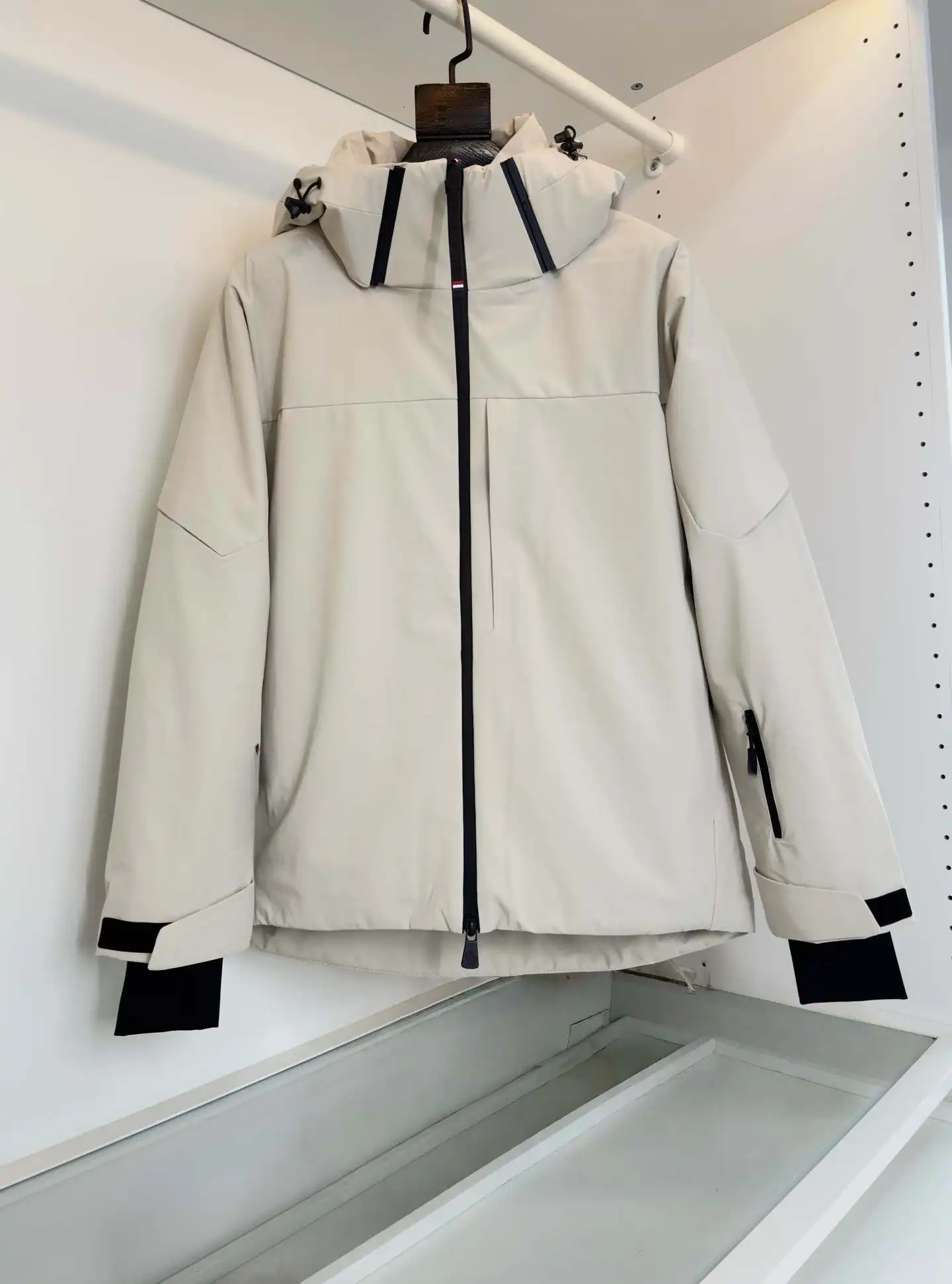 حار بيع! سترة بغطاء للرأس قابلة للفصل 90% معطف أبيض مبطن للرجال والنساء، ملابس عمل شتوية فضفاضة ودافئة وعصرية #6