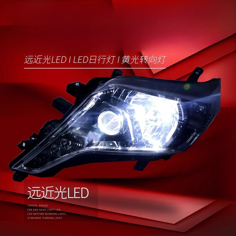 Suitable for Toyota 14-17 New Prado Assembly Modified High-End LED Daytime Running Light Headlight
