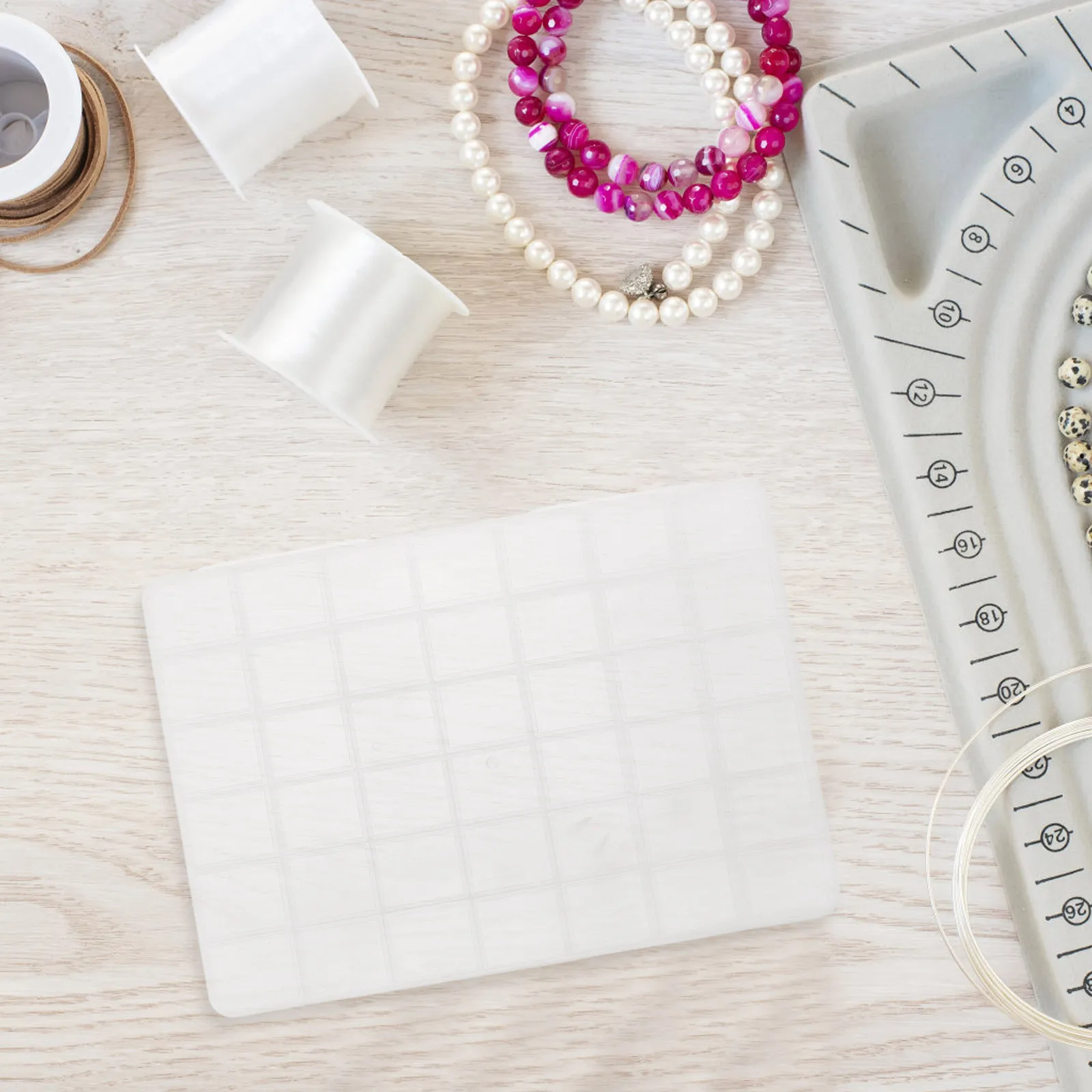 

5 Pcs Beaded Storage Box Craft Art Case Organizer Plastic Containers Jewelry Holder