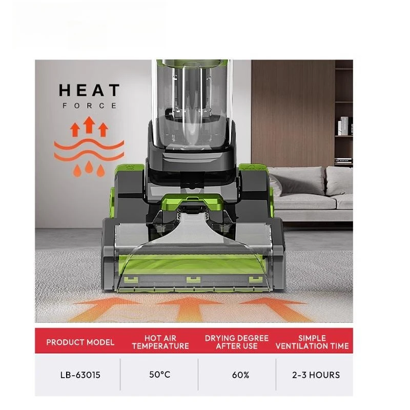 LB-63015 6 metros com fio máquina de limpeza de piso seco e molhado doméstico de alta potência forte máquina de lavar carpetes