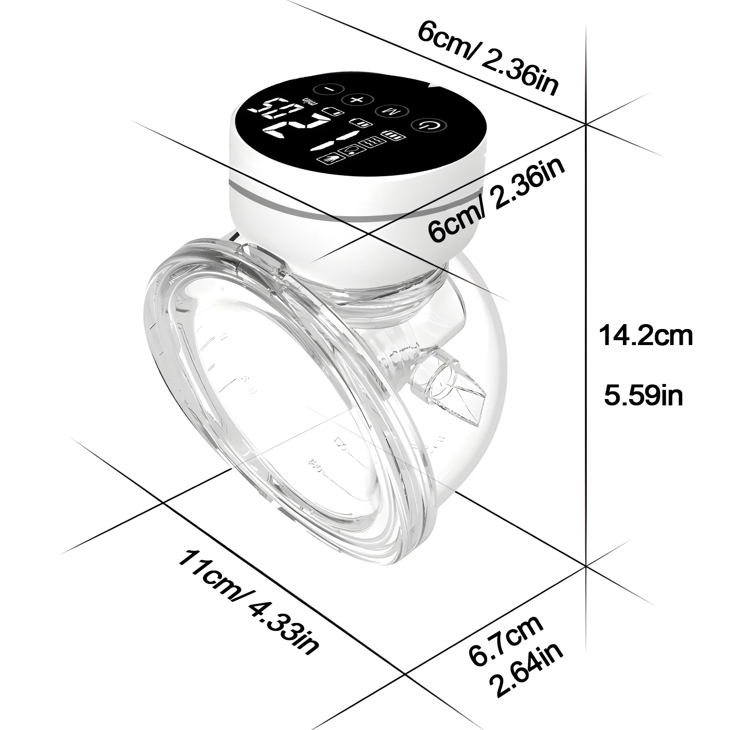 1Pcs Smart Elektrische Milch Pumpen Tragbare Hände Frei Tragbare Milch Pumpe Stille Komfort Mutter Milch Extractor Collector