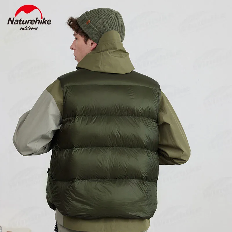 Imagem -06 - Colete Ultraleve Naturehike para Homens e Mulheres Cabolsa Quente Colete sem Mangas Cabolsa Parka 90 Goose Down 2xl Inverno