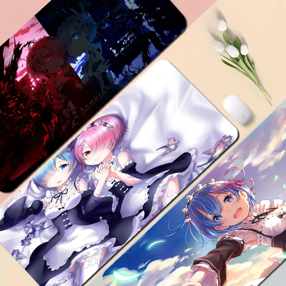 

Amine Cartoon R-ReZero Mousepad Boy Pad Natural Rubber Gaming Mousepad Desk Mat Size For Gameing World Of Tanks CS GO Zelda