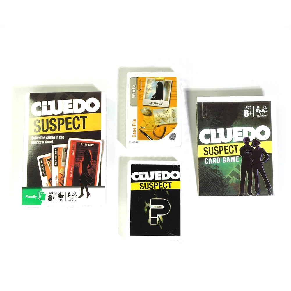 Cluedo Suspect Card Game All The Fun of Clue Clue do Suspect Family Party Game