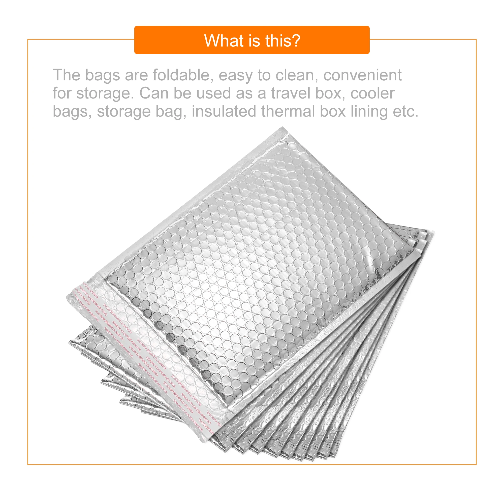 10/20/25Pcs Silver Thermal Bubble Mailer Self-Sealบรรจุภัณฑ์ถุงบรรจุภัณฑ์ของขวัญเบาะจัดส่งซองฟอยล์Mailing Envelope