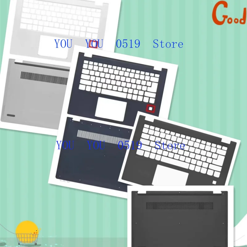Nueva funda inferior Lapatop Palmrest para IdeaPad C340-14API C340-14IML cubierta de Base superior inferior con huella dactilar