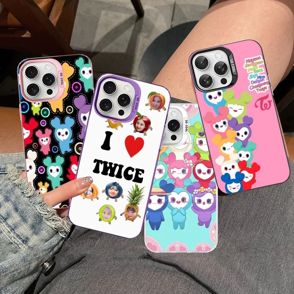 KPOP Girl T-TWICE Phone Case For IPhone 16 15 14 13 12 11 Pro Max X XR XSMAX 8 7 Plus Matte Shockproof Back Cover