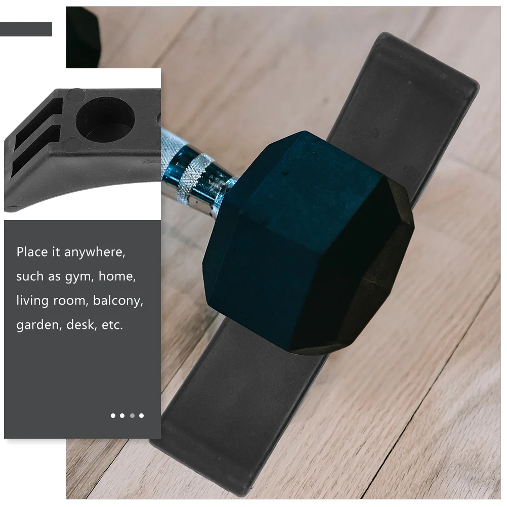 

6pcs Sturdy Dumbbell Holder Premium Wear-Resistant Plastic Dumbbell Bracket For Gym Home Fitness Equipment Storage Stand