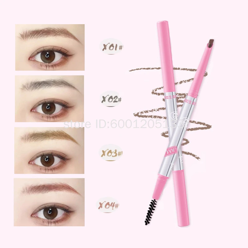 NEIYOU Machete Eyebrow Pencil Waterproof Sweatproof Long-lasting Non-fading Easy To Color Bladed Wild Eyebrow Pencil Cosmetics