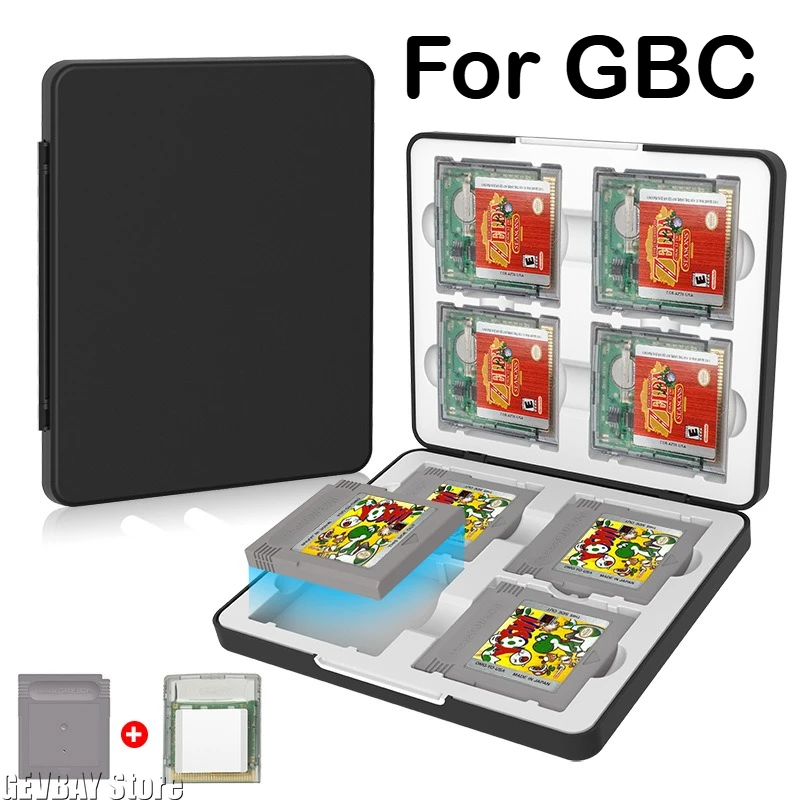 8-in-1 Magnetic Game Card Storage Box Dustproof Anti-Fall Portable Case For GBC Cartridge