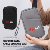 Digital Product Travel Storage Bag Charging Case Earphone Package Zipper Bag For KIA Spectra Sedona Cadenza Proceed Sephia