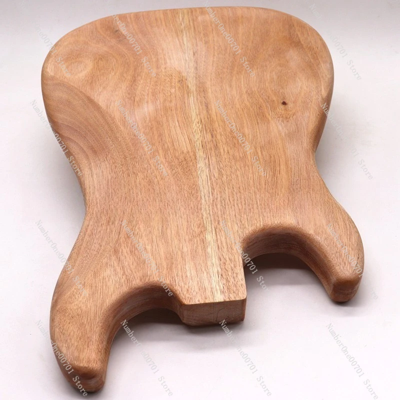 Unfinished Natural Wood Electric Guitar Body DIY Replacement Guitar Accessory Blank Guitar Body For Modification Project