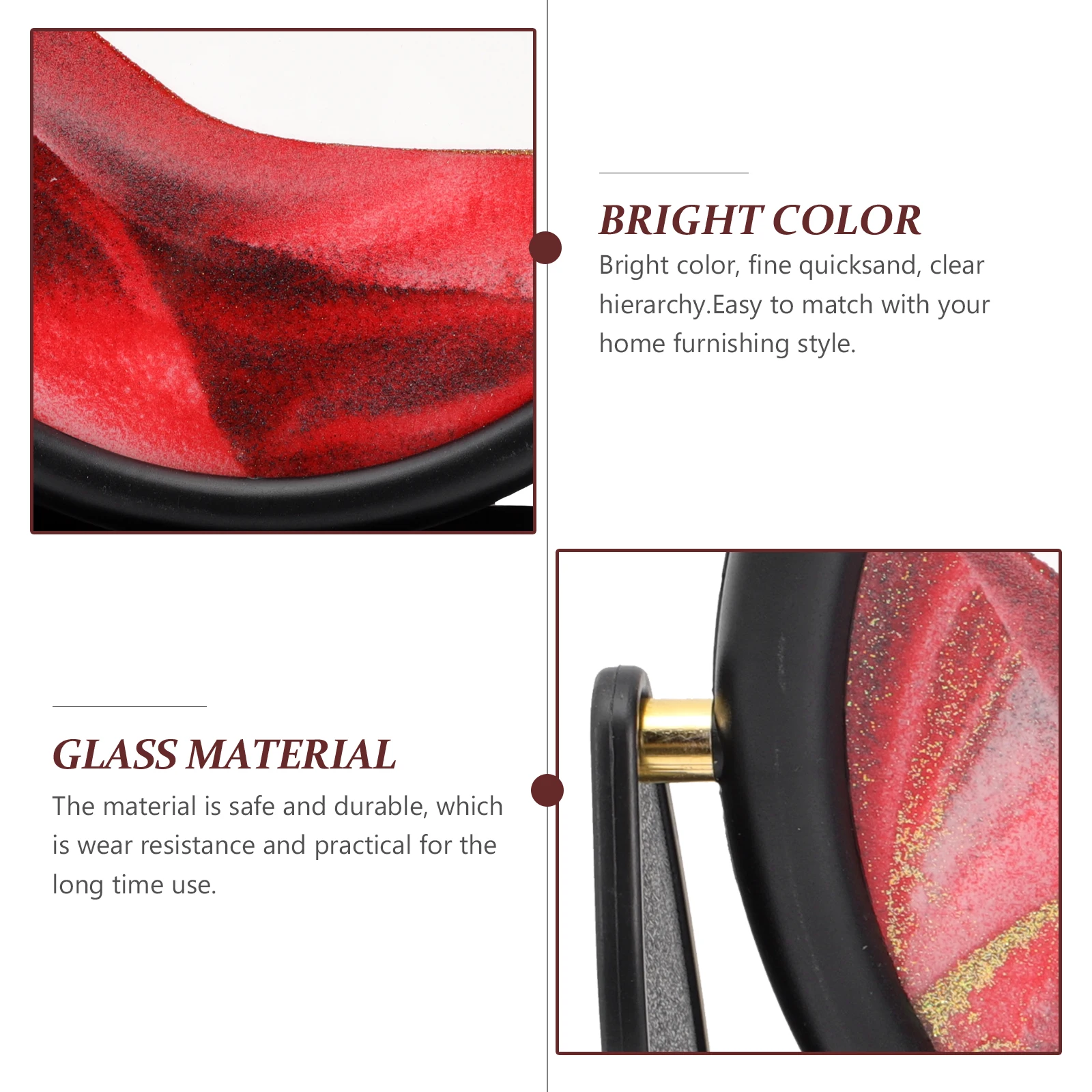 3D Landscape Sand Painting Artistic Moving Sand Art Picture Ornament Desktop Decor Living Room Office Wear Resistant