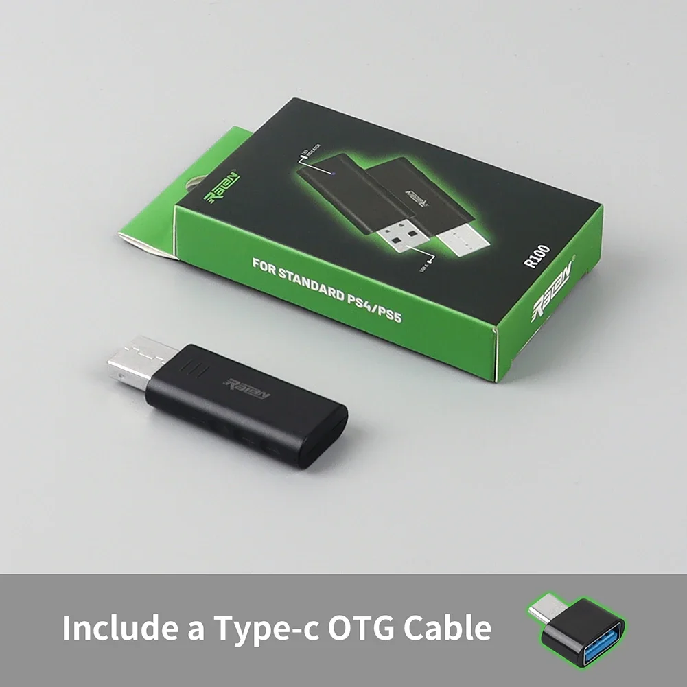 Convertidor de Gamepad, receptor USB, Compatible con Bluetooth 5,3, adaptador de controlador inalámbrico USB para Switch PC PS4, PS5, Gamepad