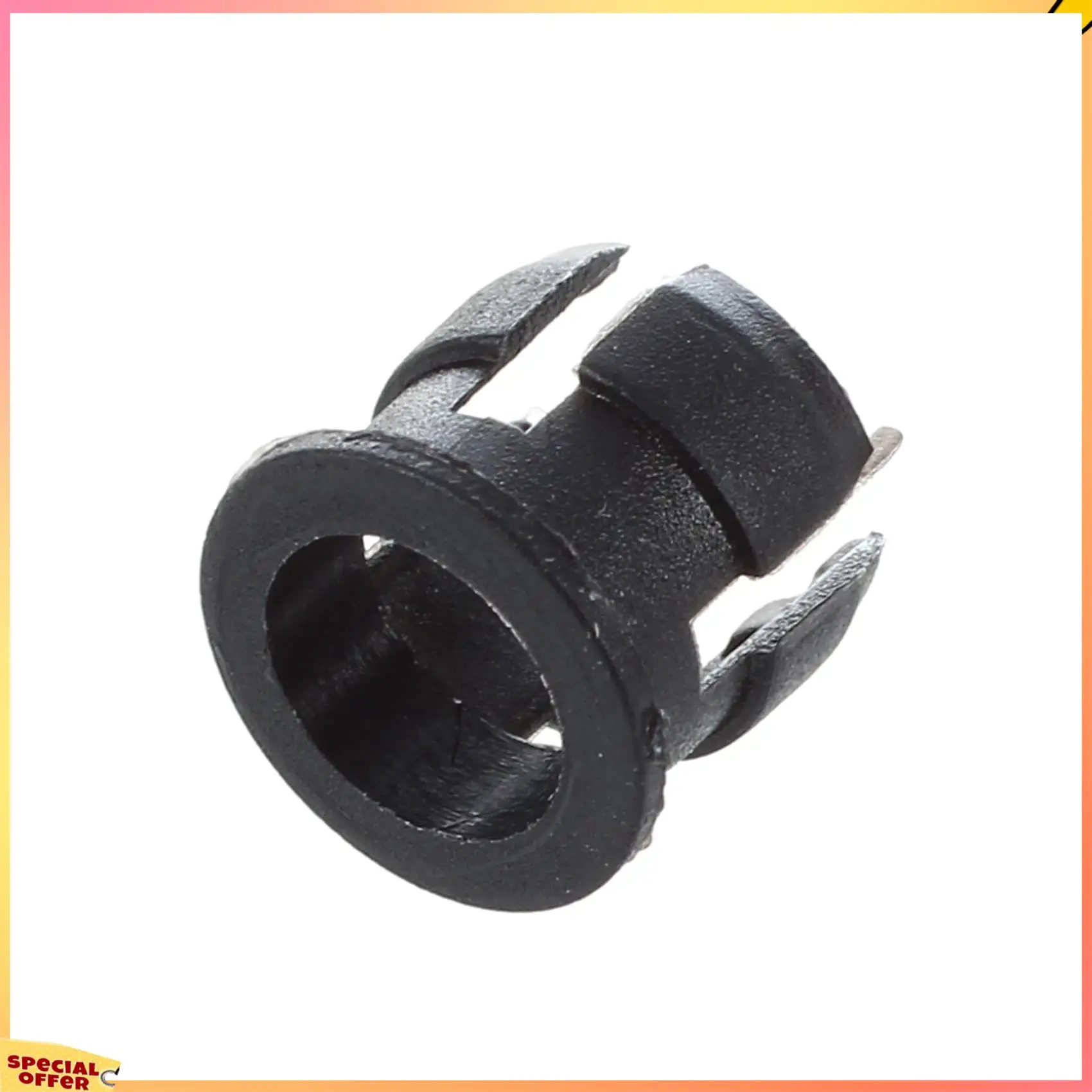 ABFI 100 unidades 5 mm de plástico preto LED suporte caixa painel de exibição de clipe
