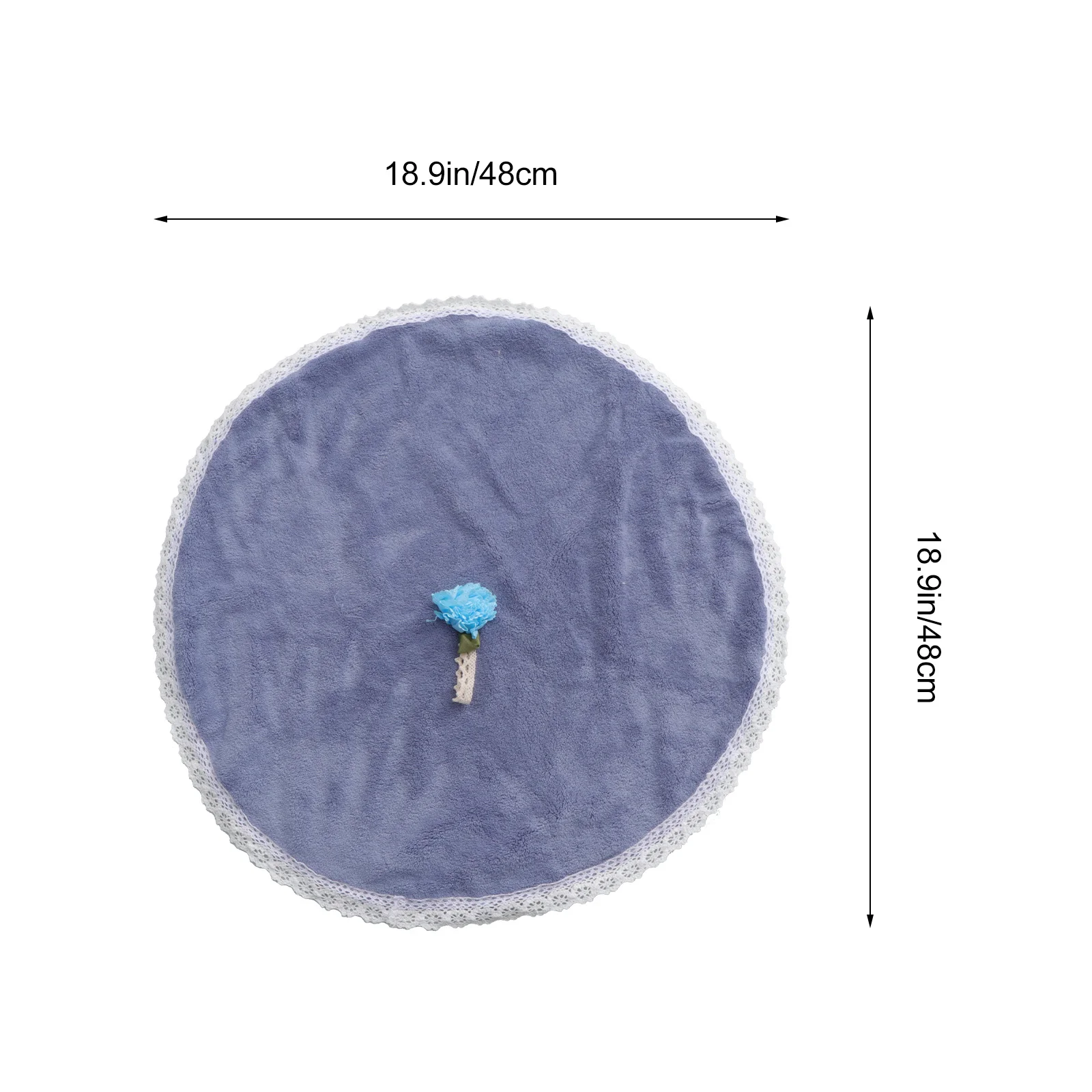 2 قطعة مناشف اليد المستديرة المرجان الصوف لينة ماصة التجفيف السريع المطبخ معلقة منشفة منشفة امتصاص الماء الصغيرة #2