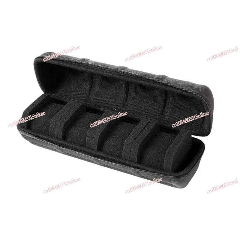 

Premium Watch Storage Box Large Capacity with Multiple Slots, Zipper & Flip-Top (Home & Portable Use)