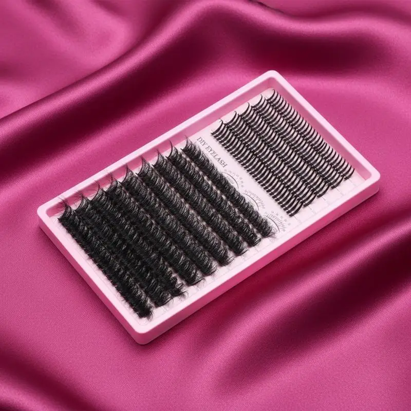 Volume Mink Lash Clusters 10D Wispy Spiky Bottom Eyelash Extensions Quick DIY for Sisters Night Out