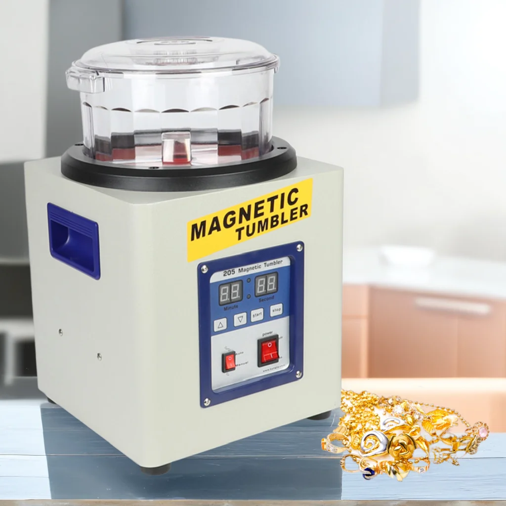 800-1100g Kinway Magnetic Tumbler Polishing Machine Mini Magnetic Jewelry Polisher Made in Guangdong