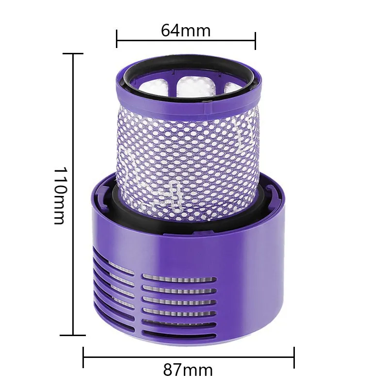 1PC Washable Filters For Dyson V10 SV12 Cyclone Cordless Vacuum Cleaner Replacement Post-Filter Spare Parts Accessories