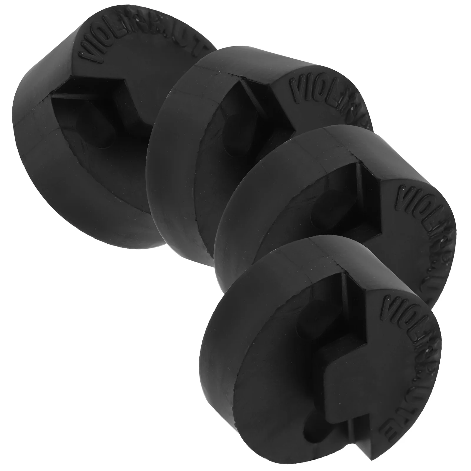 

4pcs Violin Mute Viola Gadget Round Rubber Noise Reduction Practice Aid Black Cushion String Instrument Sound Dampener