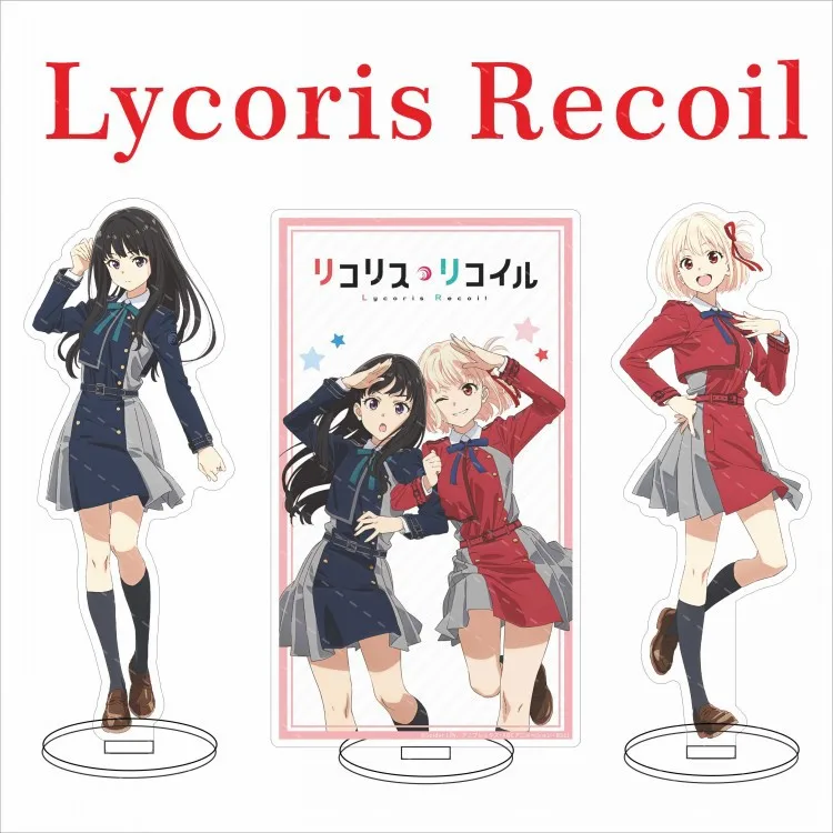Аниме Lycoris Recoil акриловая подставка Nishikigi Chisato Inoue Takina фигурки миниатюрные фигурки гаражные наборы модель игрушки украшения