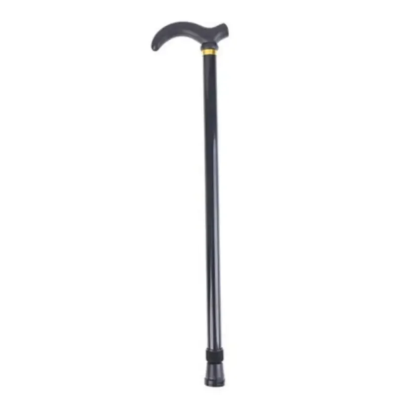 Adjustable Walking Stick 2 Section Stable Anti-Skid Crutch Old Man Hiking Cane Hiking Stick Crutch Elderly Metal Walking Stick