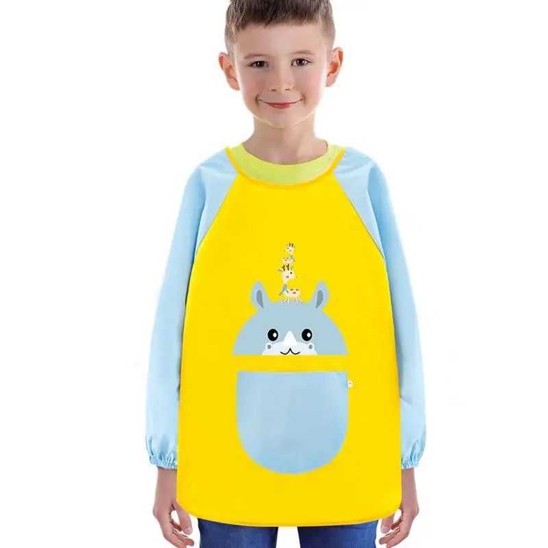 

Kids Art Smock Waterproof Toddler Smocks For Painting Waterproof Kids Painting Aprons With Long Sleeve For School Art Painting