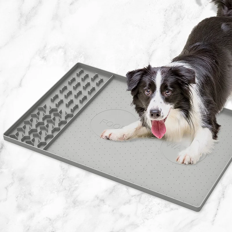 Silicone Waterproof Dog Cat Pet Cooling Mats Anti-Slip Pet Bowl Mats Pet Feeding Mat