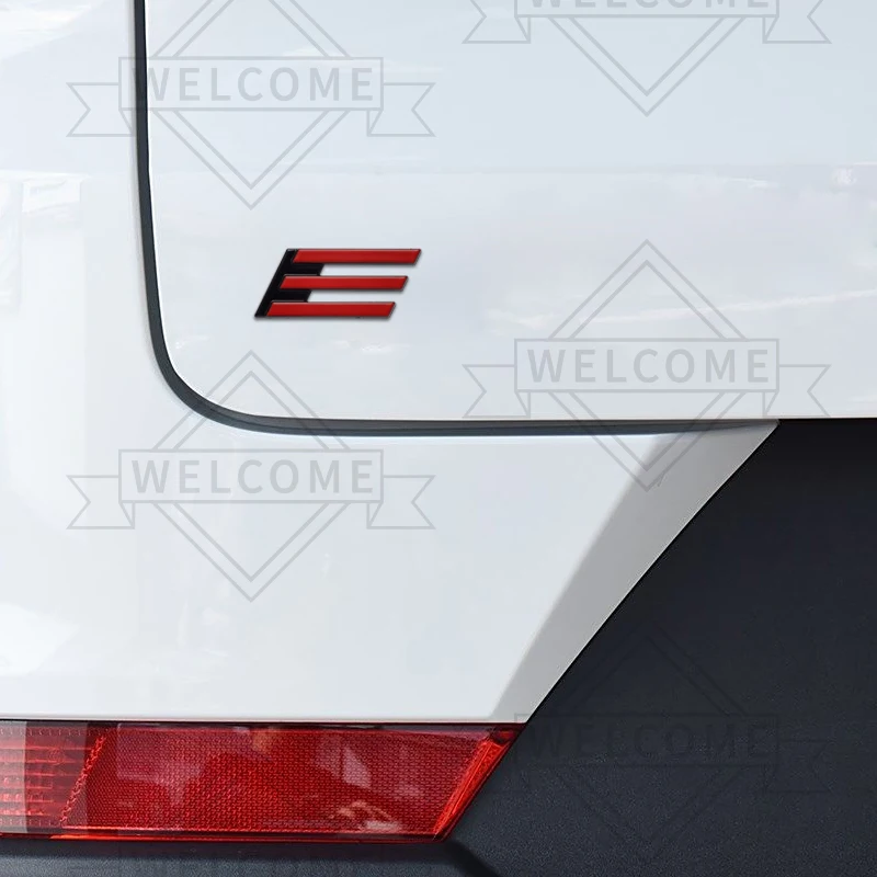 3D Car Stickers EV E Emblem Auto Body Badge Trunk Decal For Peugeot 2008 308 306 5008 208 3008 iOn RCZ Decoration Accessories