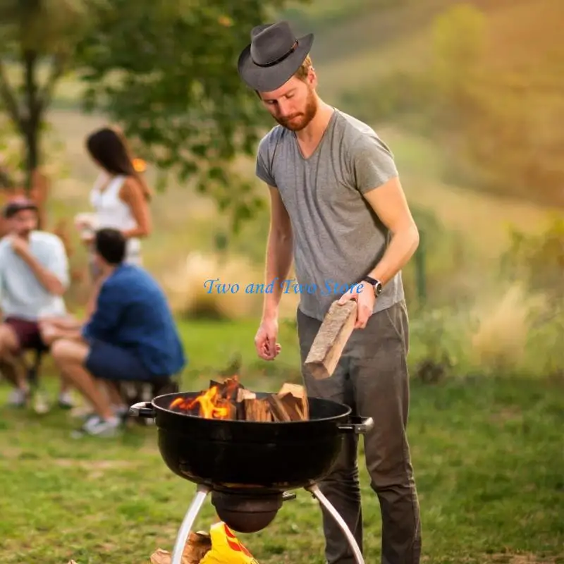 HX6F Sombrero Copa Homburg Lana Sombrero Porkpie Exótico Panamá Regalo Sorpresa para Novio