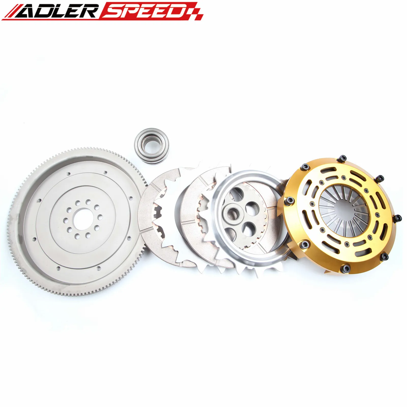 ADLERSPEED for VW Corrado SLC/Golf GTI VR6/etta GLI, GLS, GLX VR6/Passat GLX 12-valve; 5-speed Racing Clutch Twin Disc Kit view 5