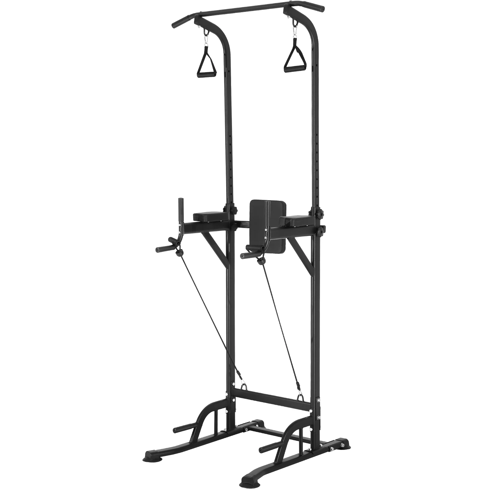 VEVOR-Multi-Function Power Tower, Dip Station, ajustável Pull Up Bar Stand, Home Gym Treinamento de Força, 10-Level Altura, 440lbs