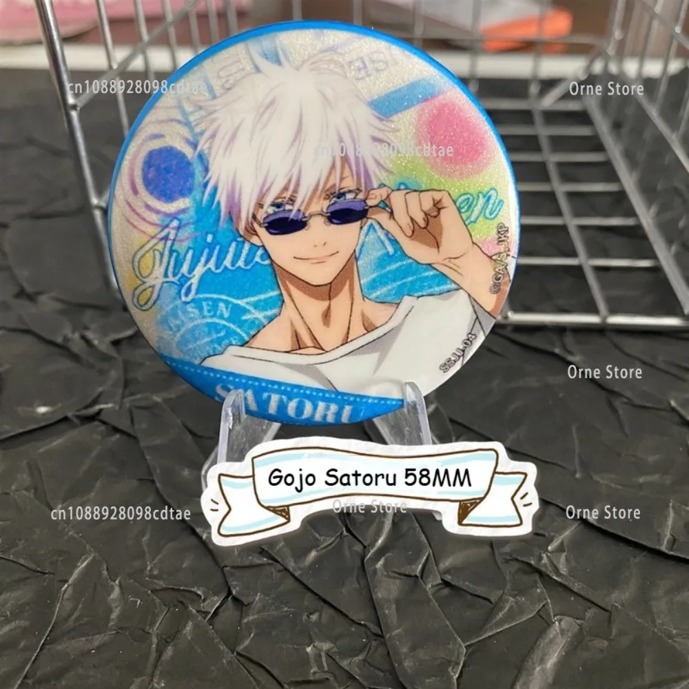 

58mm Anime Jujutsu Kaisen Summer Five-jo Satoru Role-playing Costume Badge Tinplate Brooch Halloween Christmas Gift