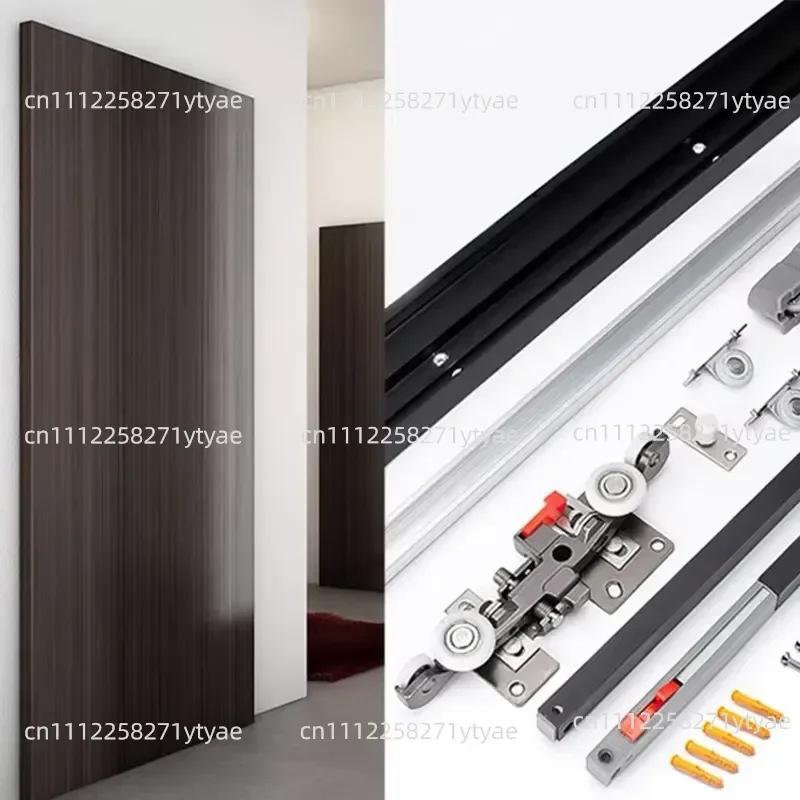 Hidden track design sliding door buffer damper wardrobe folding door hardware system