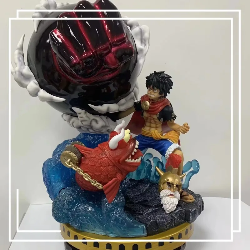 

Bandai One Piece GN Series Reshpter Gladiator Сменная большая аниме-фигурка Статуя Луффи Люси Коллекционная игрушка