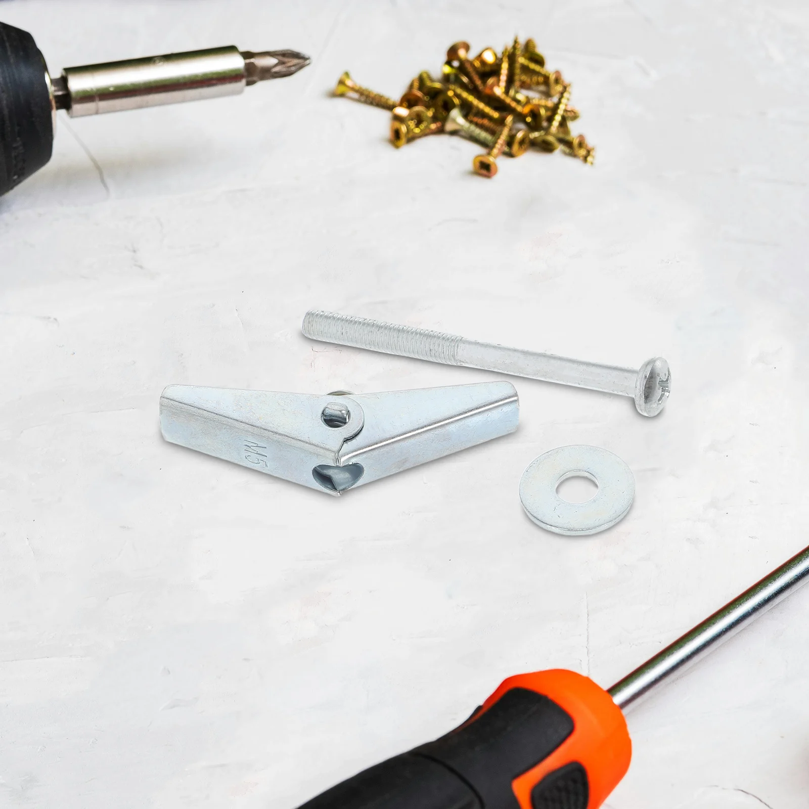 

30Pcs Easy Install Petal Expansion Screws for Hollow Walls Fiber Gypsum Board Wall Mounting M5 Expansion Screws