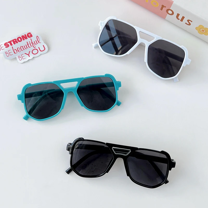 2024 New Children Fashion Square Frame Sunglasses UV400 Girls Boys Colors Outdoor Sun Eye Protection Sunglasses Kid Sun Glasses images - 6