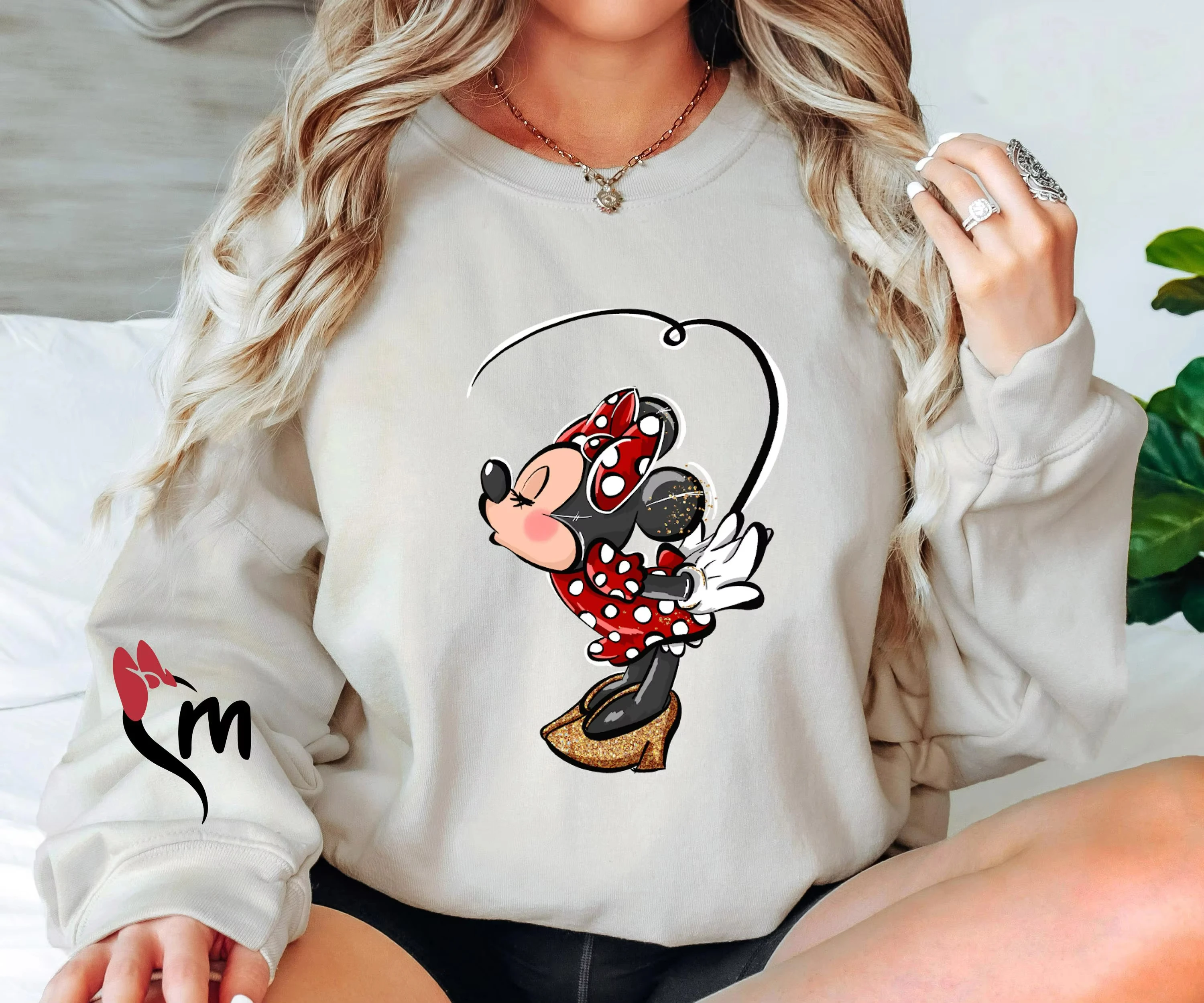 2026 outono e inverno de alta qualidade mickey e minnie moletom pulôver para homens e mulheres pulôver de manga comprida para casais