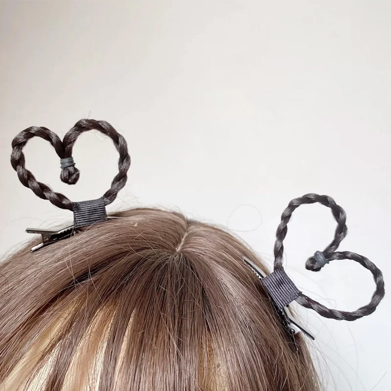 

Милый зажим для волос в форме сердца, украшение для вечеринки ко Дню святого Валентина, аксессуар для волос, синтетический зажим для парика.